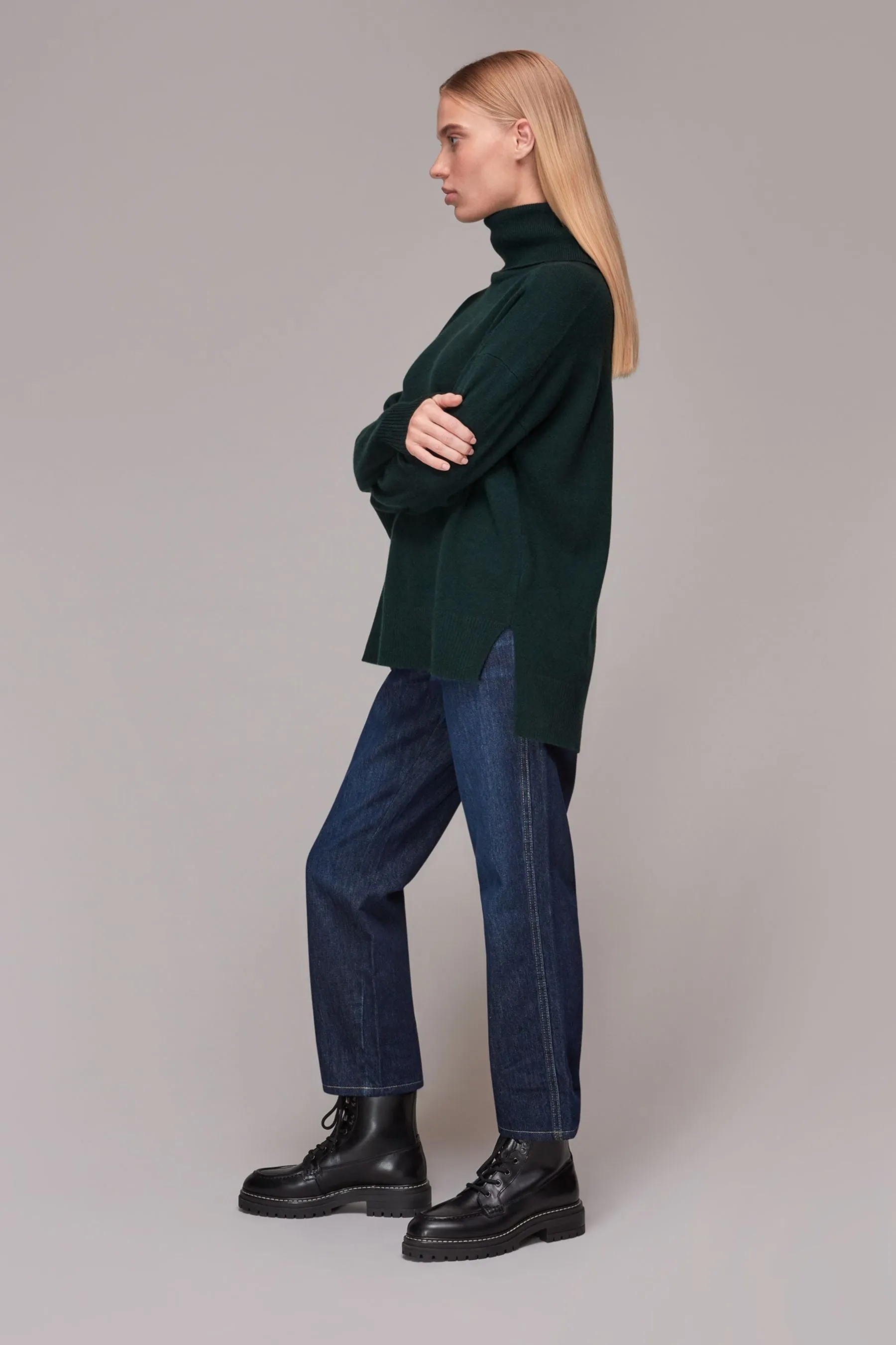 Whistles - Maglia a collo alto in cachemire    