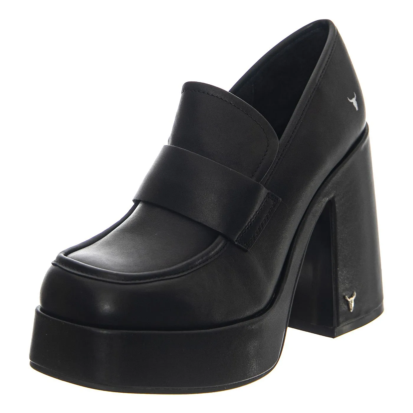 Windsor Smith Kinda Black Leather - Scarpe Donna Nere    