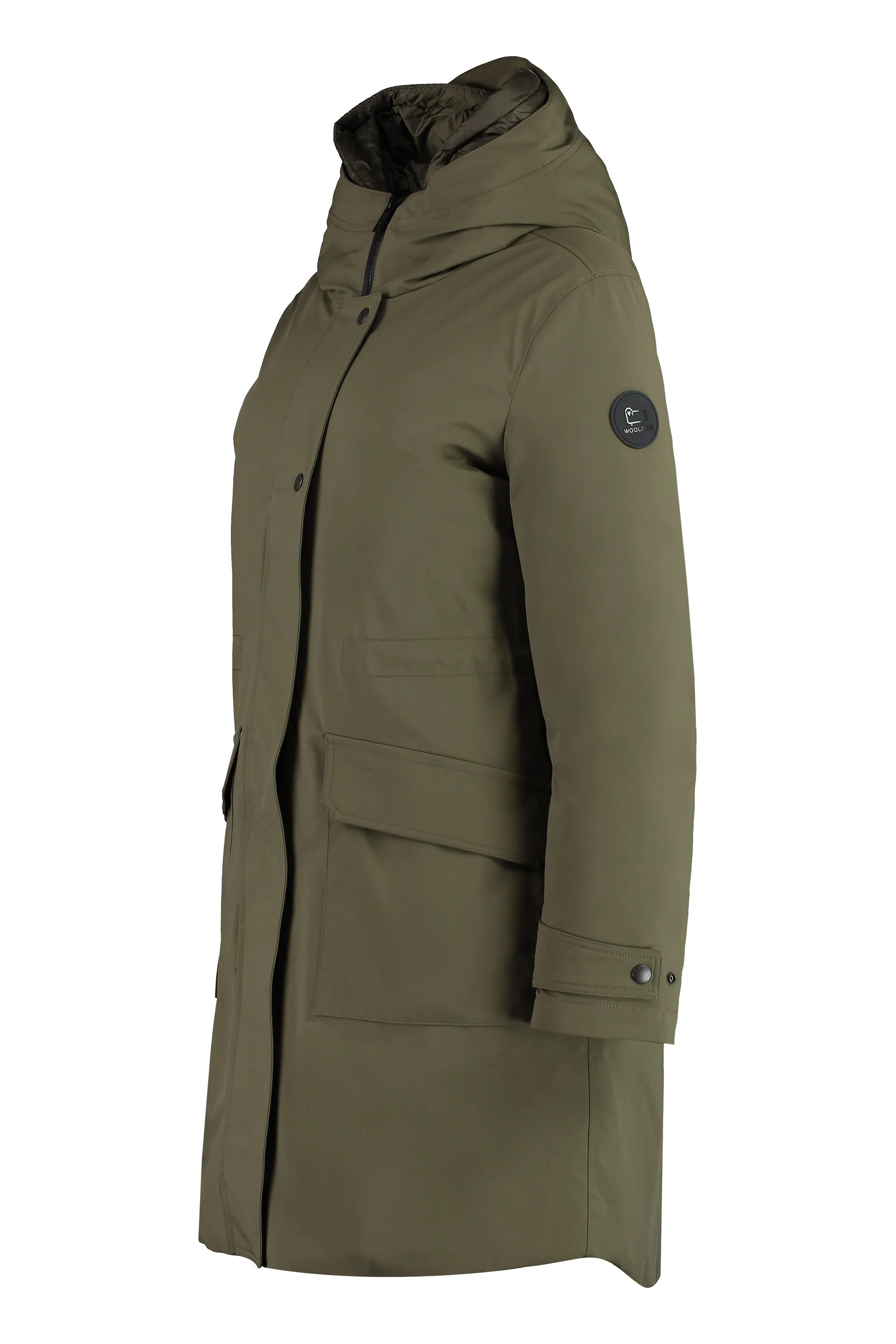 Woolrich Parka Military in tessuto tecnico con piumino interno removibile
