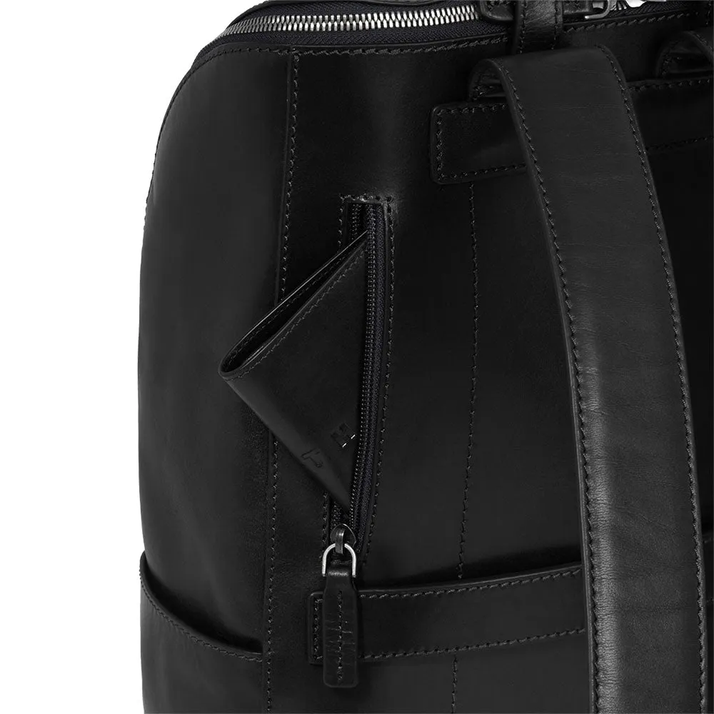 Zaino Uomo con Zip THE BRIDGE linea Alberto in Pelle Nera